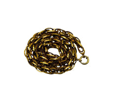 Beautiful Solid 14k Yellow Gold Twisted Chain Necklace! 18 Inches!