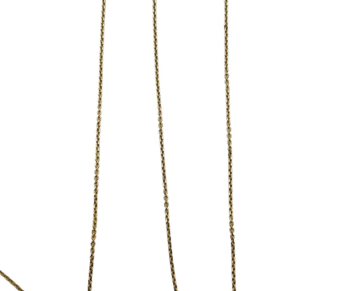 Stunning Solid 14k Yellow Gold Cable Link Chain Necklace! 18.5 Inches!