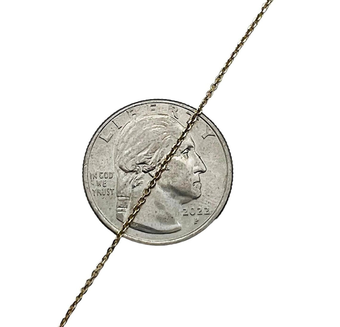 Stunning Solid 14k Yellow Gold Cable Link Chain Necklace! 18.5 Inches!